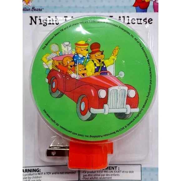 The Berenstain Bears LED Night Light Set Of 3 Manual On/Off Switch - Picture 4 of 5